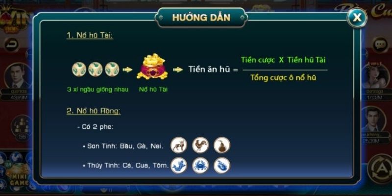 Luật chơi xác định thắng thua trong bầu cua Iwin