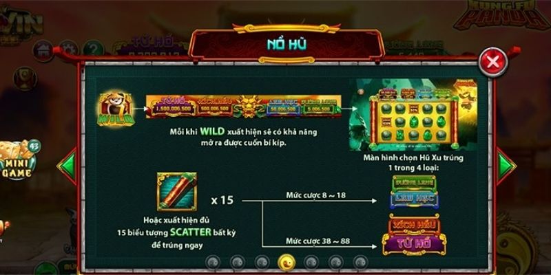 Khám phá những bí quyết chiến thắng game quay hũ Kung Fu Panda