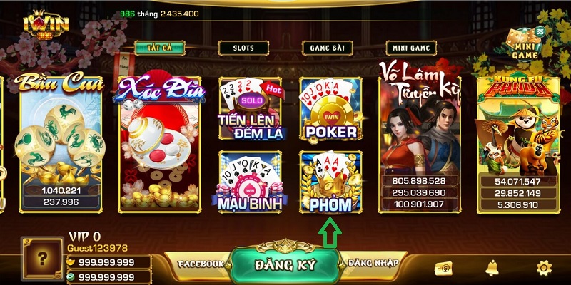 Game bài Phỏm luôn được bet thủ tại iwin ưu tiên lựa chọn 